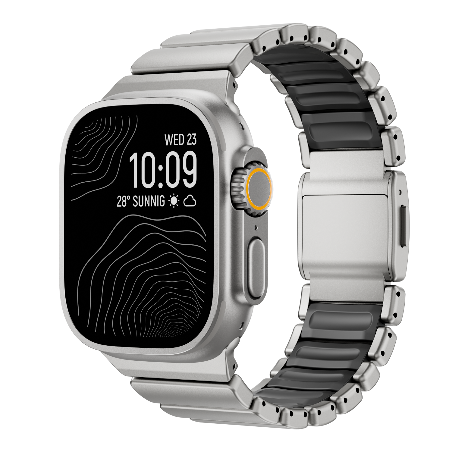 Ultra-Titanium +FKM Band Magnetic Clasp for Apple Watch
