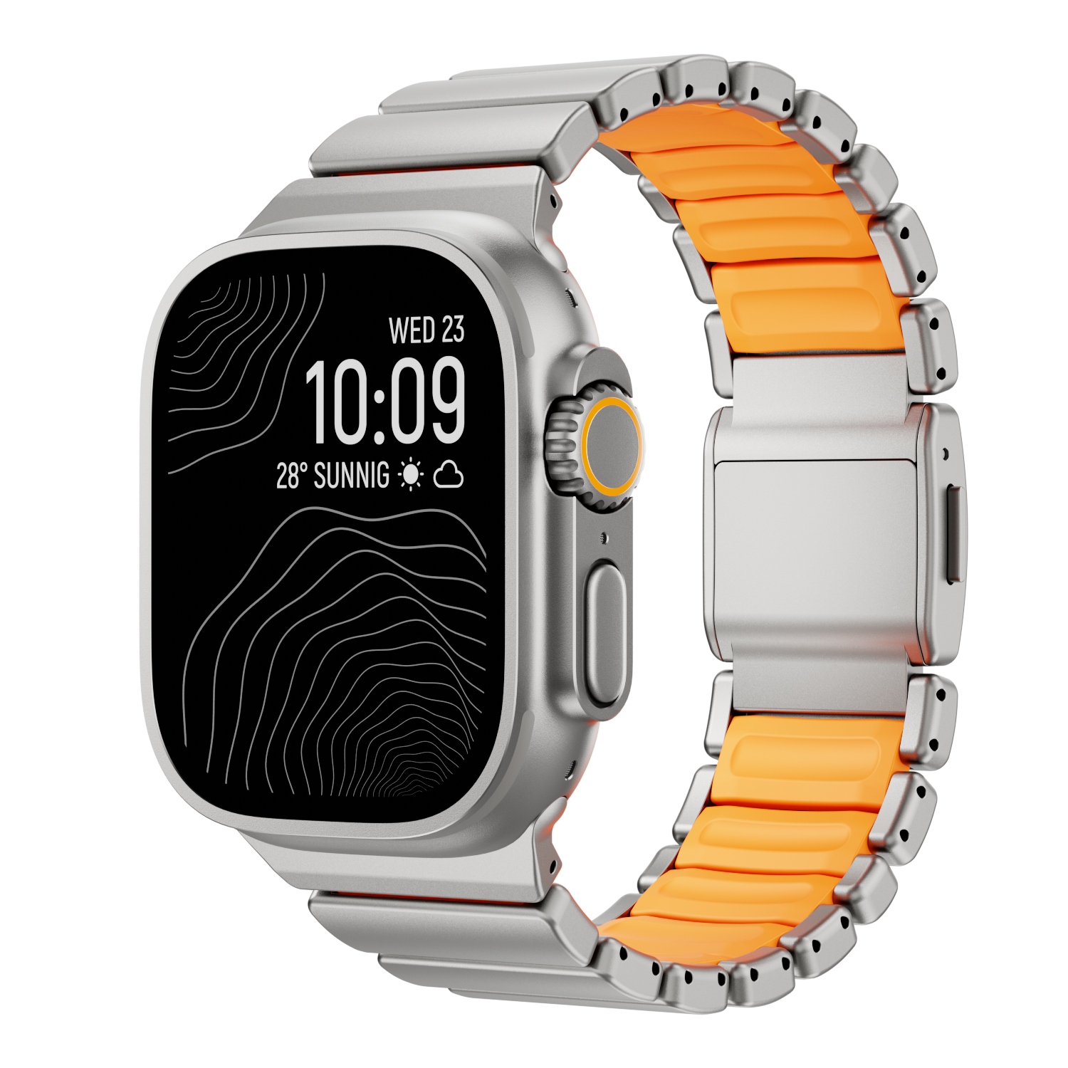 Ultra-Titanium +FKM Band Magnetic Clasp for Apple Watch
