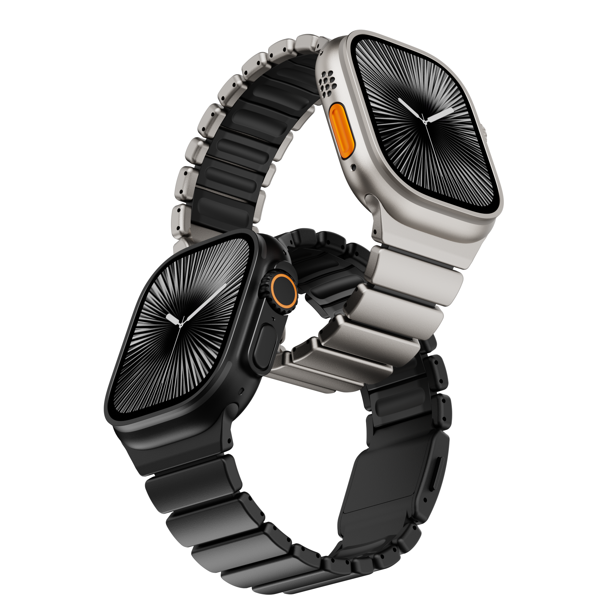 Ultra-Titanium +FKM Band Magnetic Clasp for Apple Watch