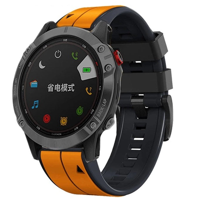 Soft Silicone Strap for Garmin Fenix 8/7X/Fenix 6X 5X