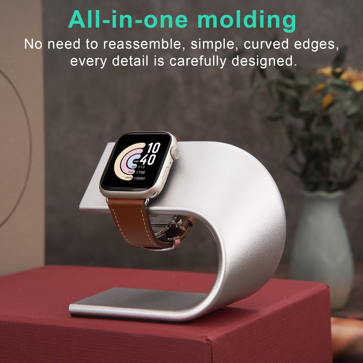 Aluminum Alloy U-shaped Charging Holder Stand For Apple watch