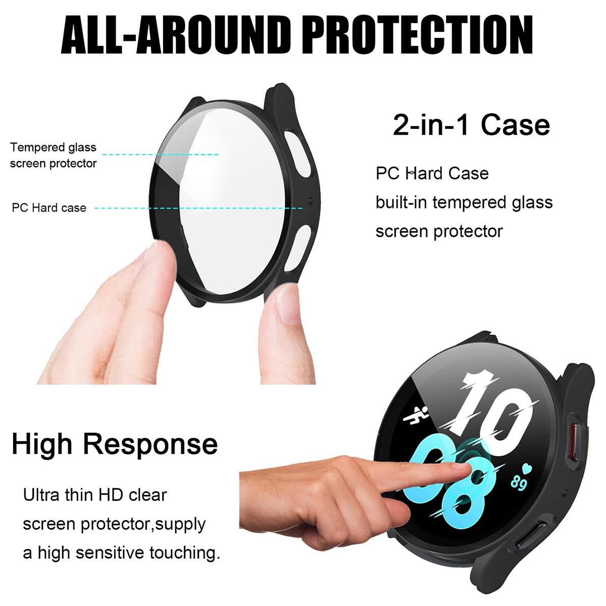 PC+ Toughened Film Case For Samsung Galaxy Watch