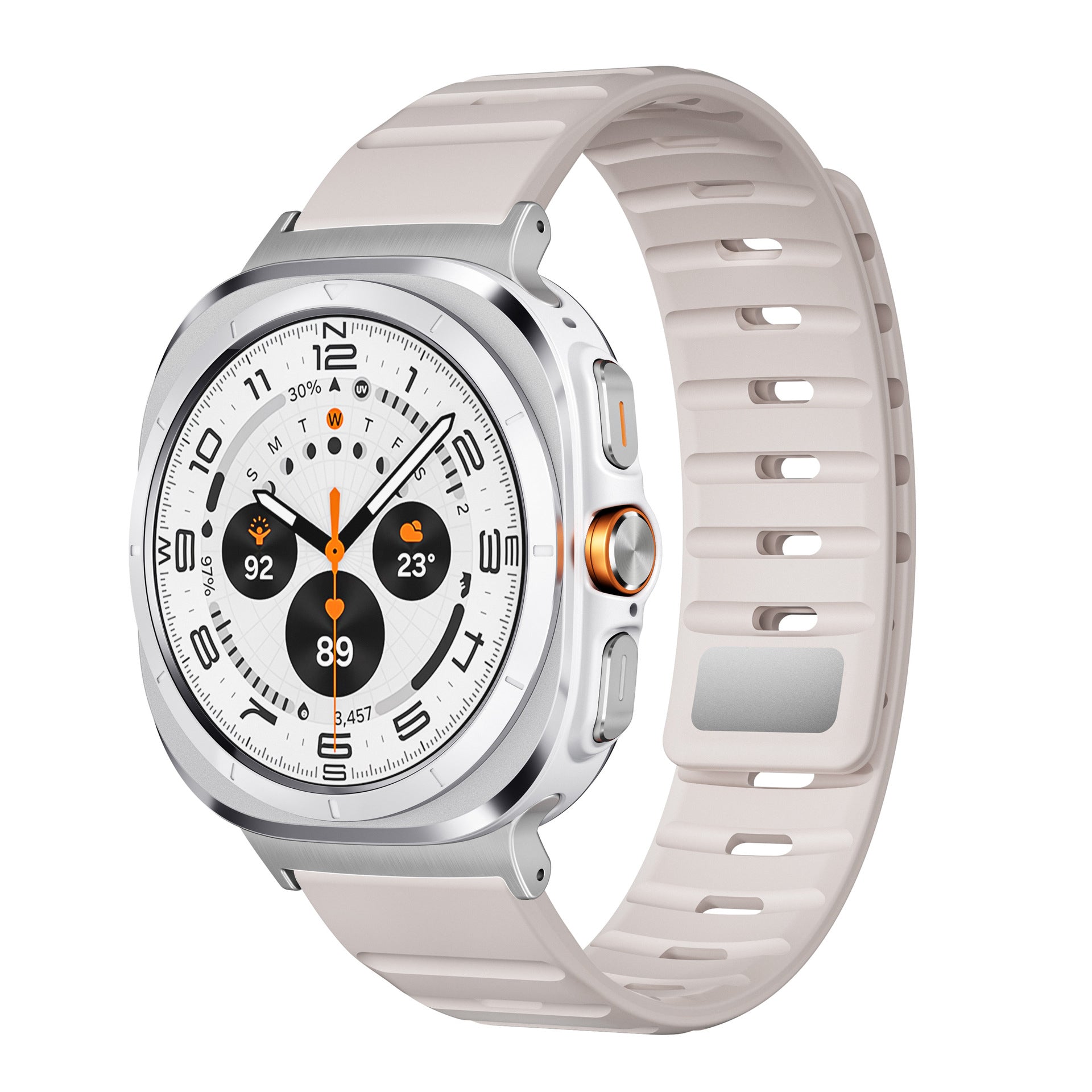 Sport Silicone Magnetic Buckle Watch Strap for Samsung Galaxy Watch 7 Ultra