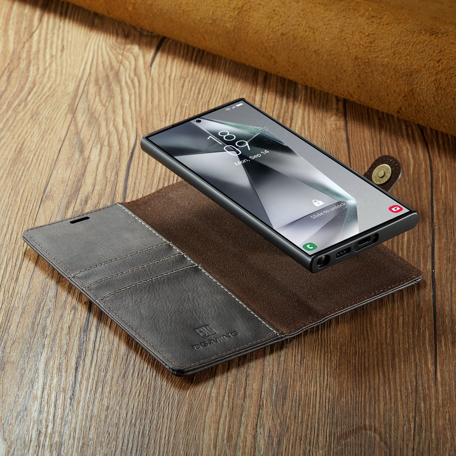 Wallet-style magnetic case for Samsung Galaxy S25/S24/S23 Ultra