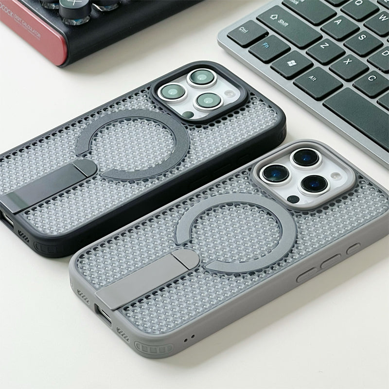 Heat Dissipation Stand Magnetic Case for iPhone