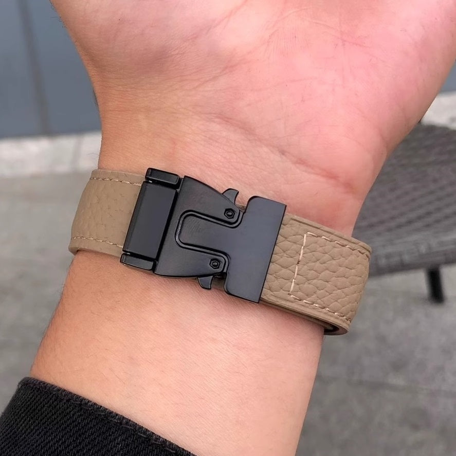 Magnetic Buckle Leather Band for Apple Watch
