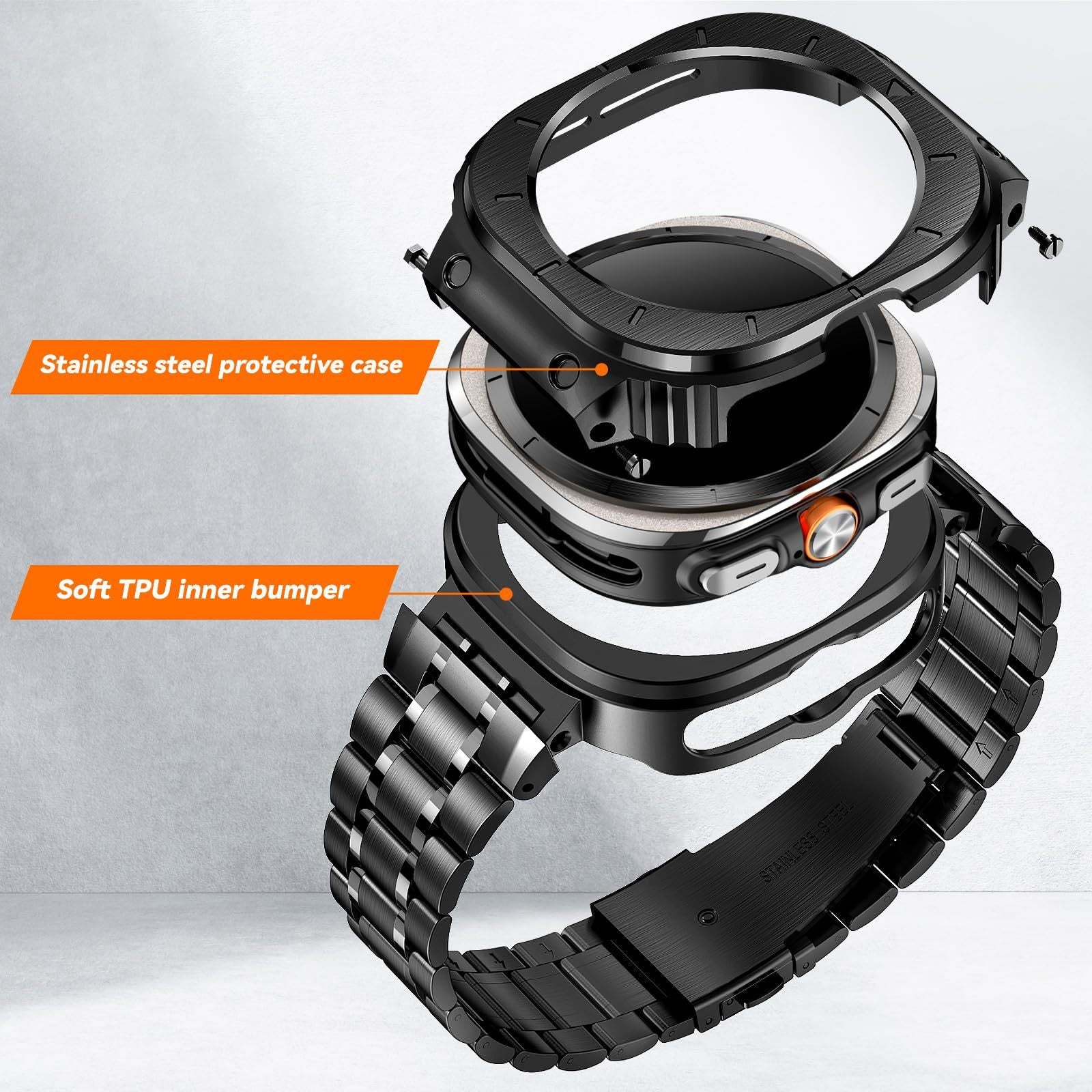 Stainless Steel Retrofit Kit For Samsung Galaxy Watch