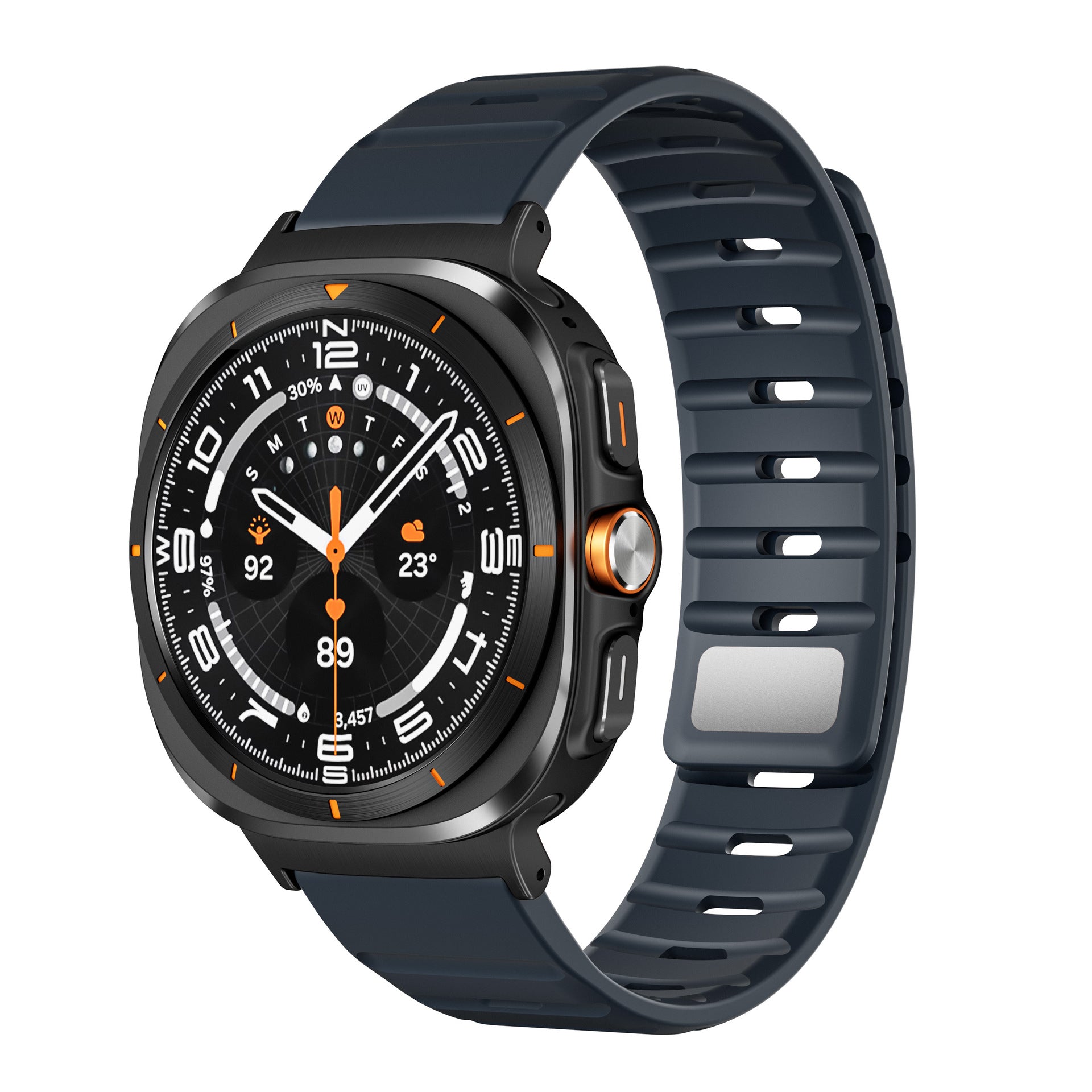 Sport Silicone Magnetic Buckle Watch Strap for Samsung Galaxy Watch 7 Ultra