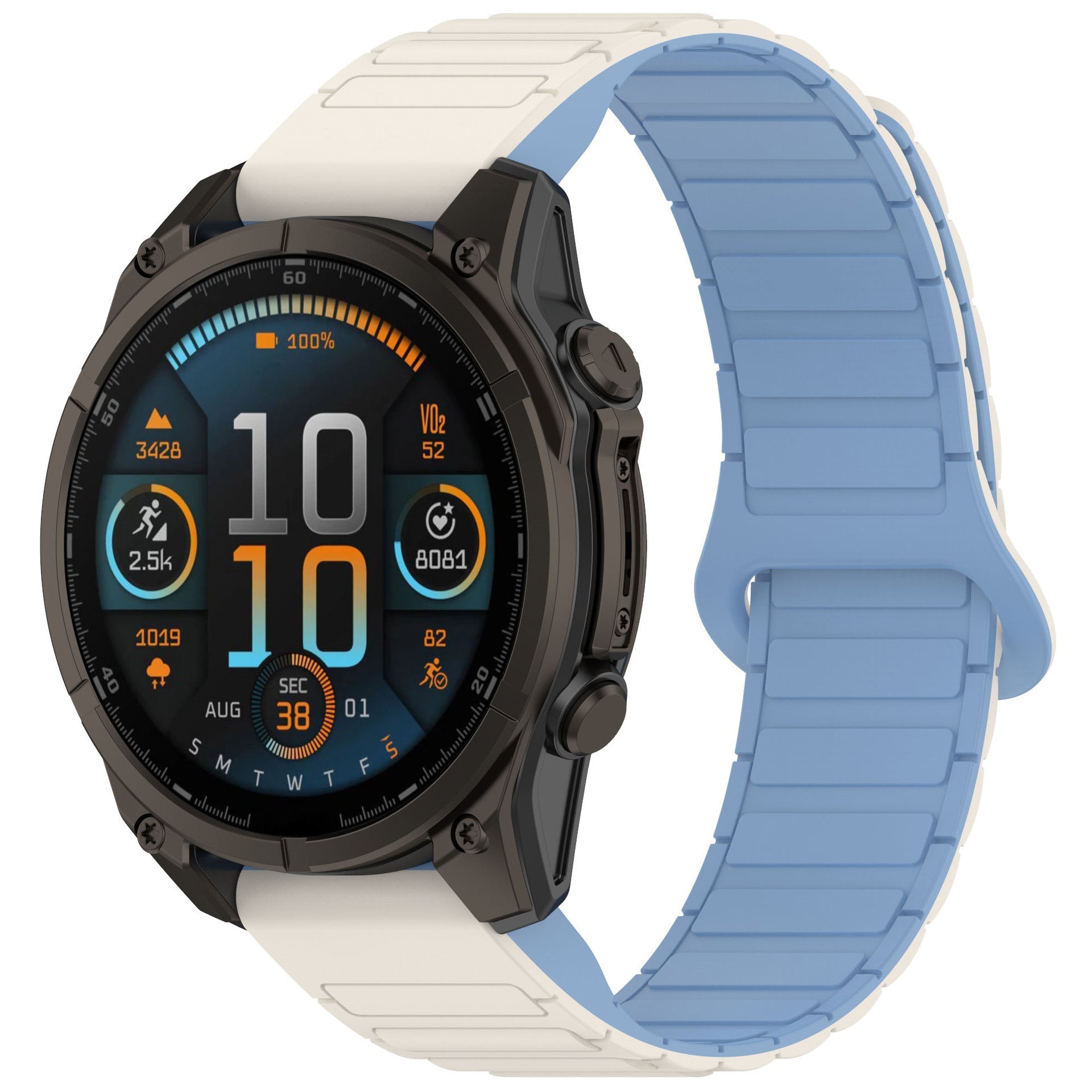 Silikon-Magnetschlaufenband für Garmin Fenix ??8 5X 6 Pro 6X 7 7X