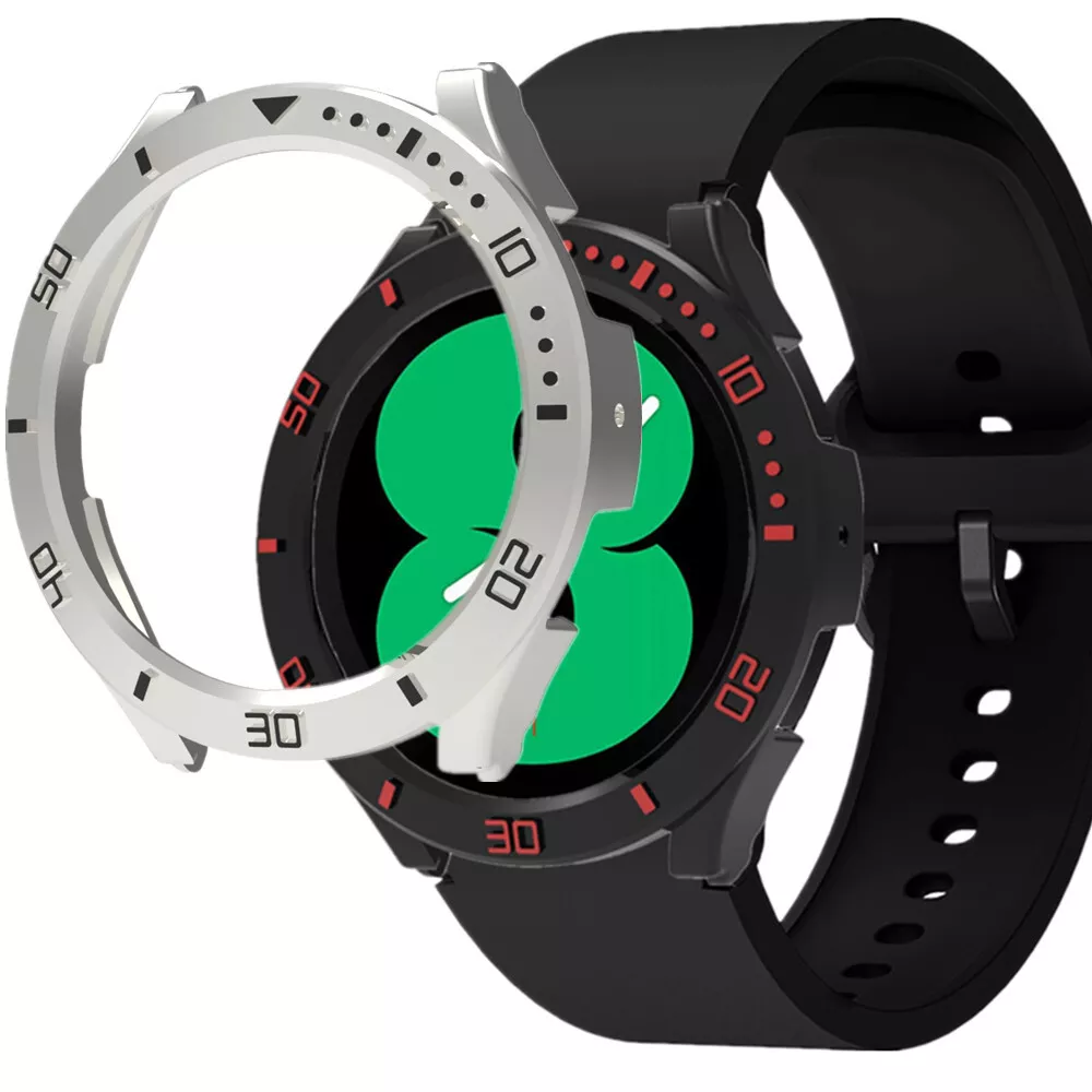 Plating 3D Dial Bezel Mod Frame PC Case Samsung Galaxy Watch 7 6 5 Pro 4 40/44mm