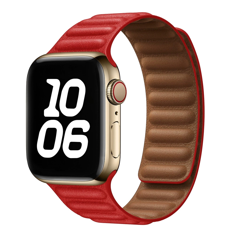Magnetic Leather Link Band For Apple Watch