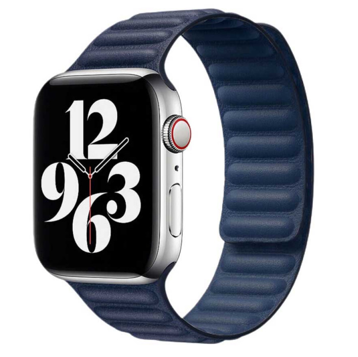 Magnetic Leather Link Band For Apple Watch