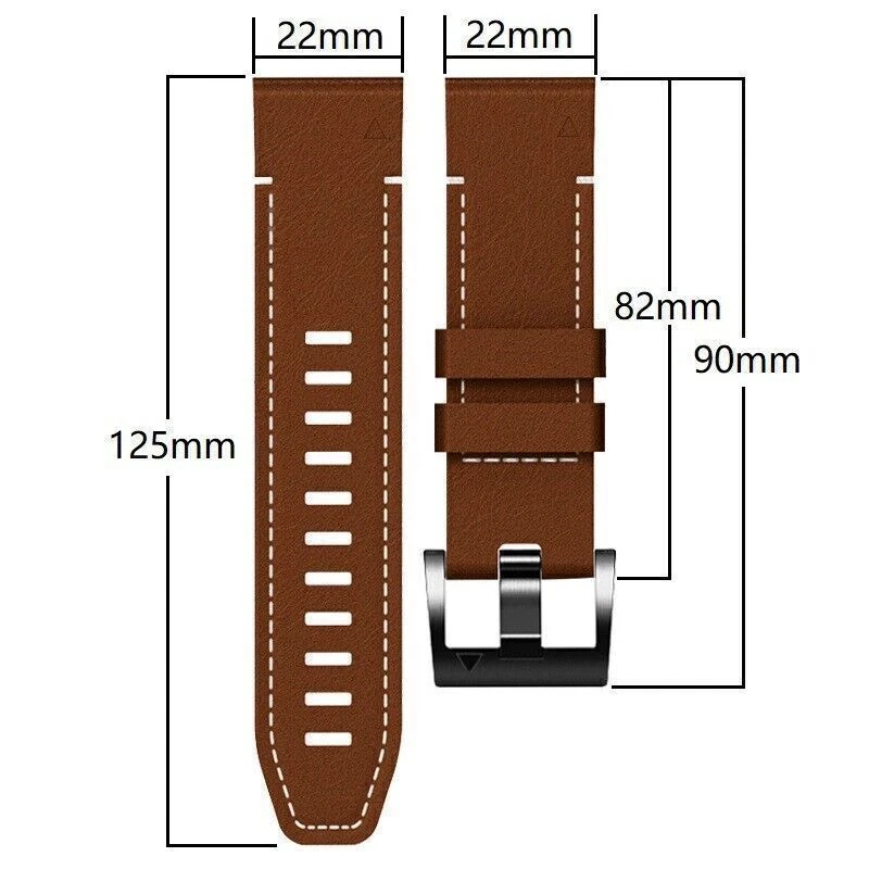 TPU + Leather Strap for Garmin Fenix 8 7X 6X Pro