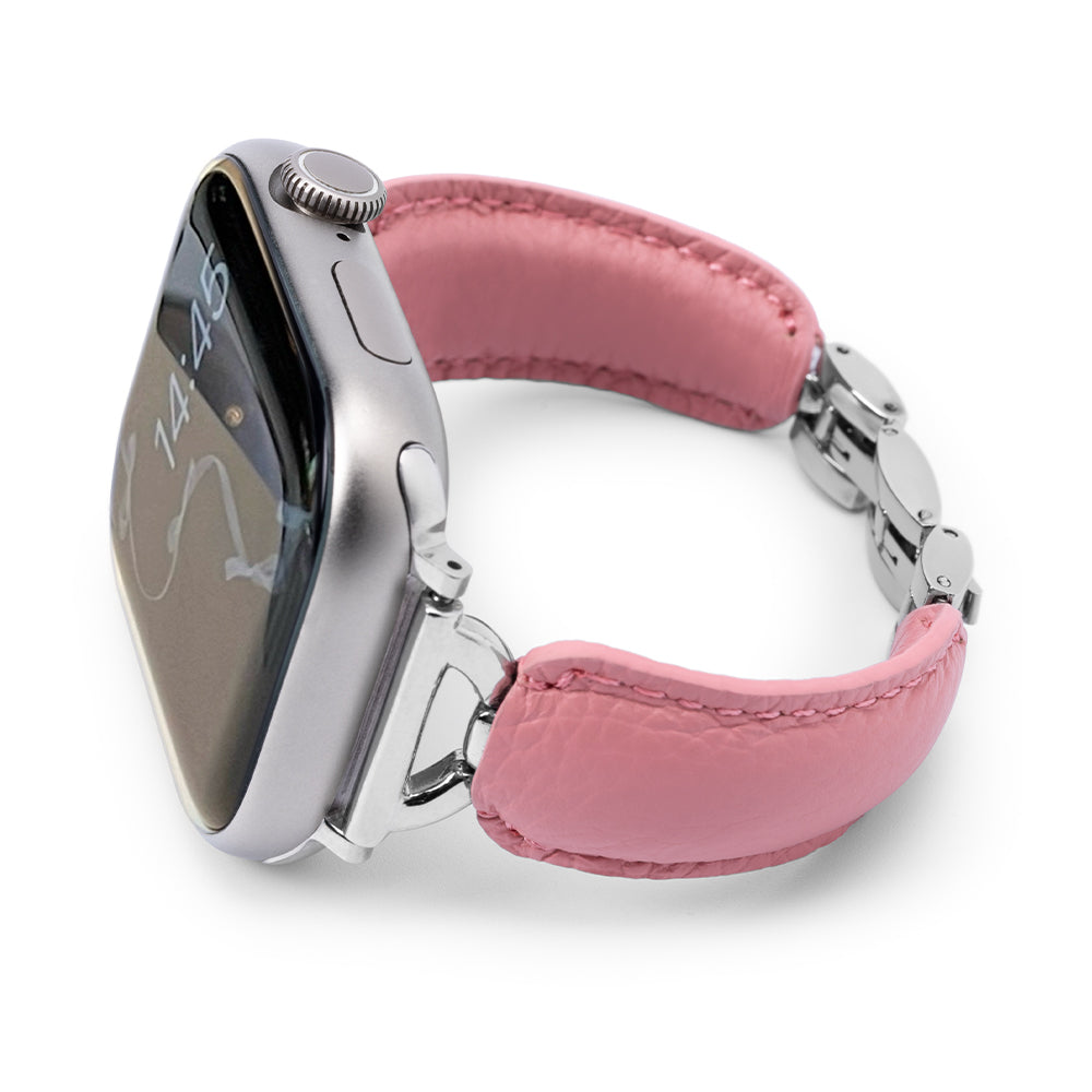 Leather Ring Buckle Band For Apple Watch