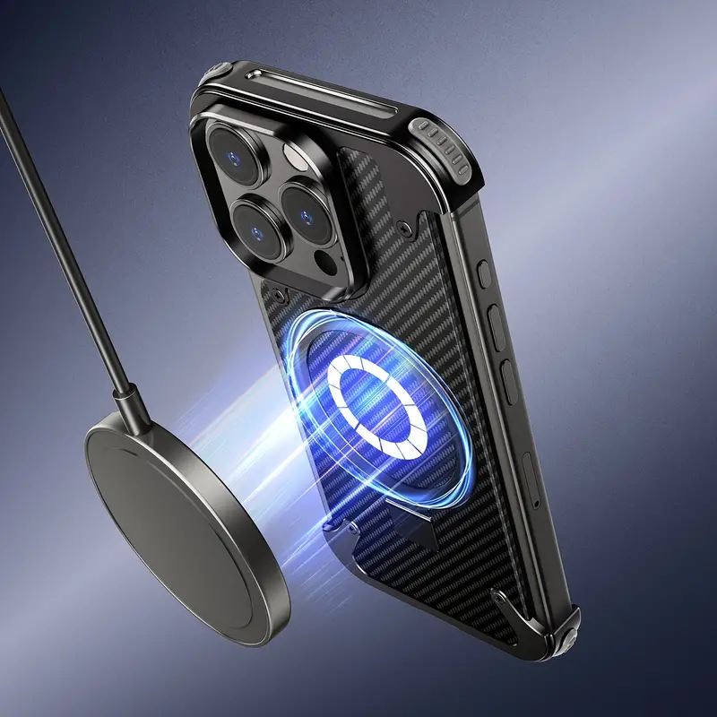 Aluminium Skeleton Carbon Fiber Design For Iphone