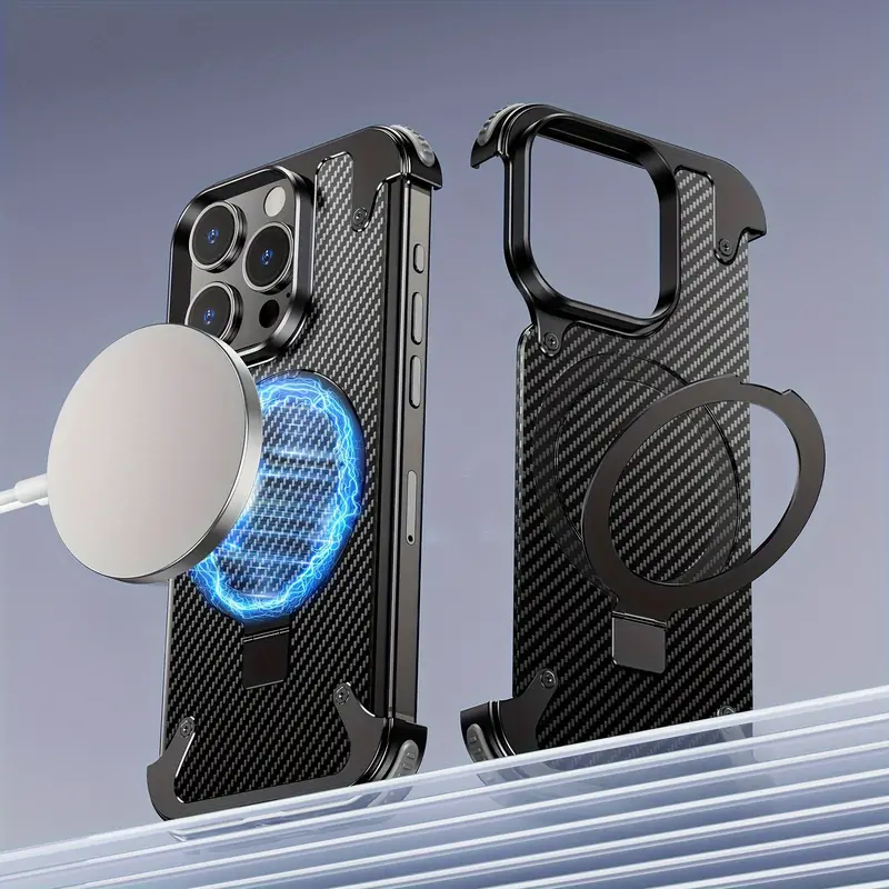 Aluminium Skeleton Carbon Fiber Design For Iphone