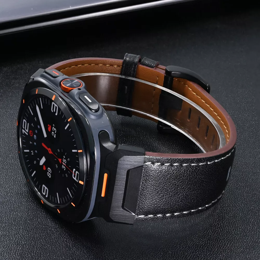 Tactical Leather Band For Samsung Galaxy Watch 7 Ultra