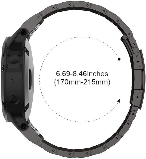 Titanium Watch Band Quick Install Strap for Garmin Fenix 8/7X/6X Pro/5X