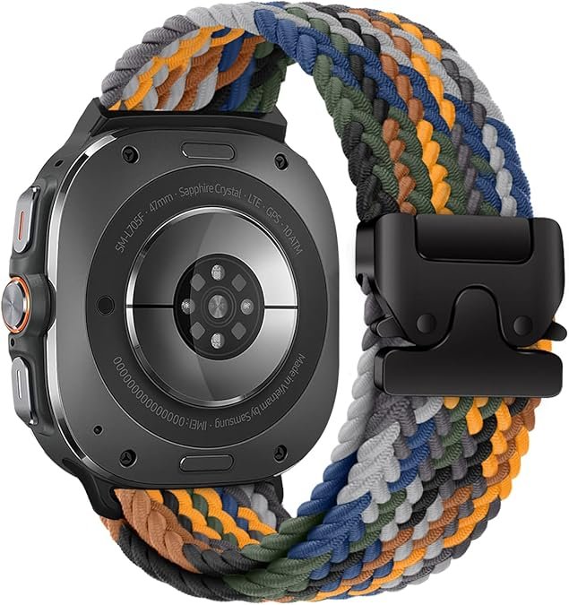 Nylon Braided Band For Samsung Galaxy Watch Ultra / 7 /6 / 5 / 4