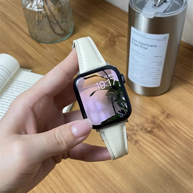 Shiny Leather Band for Apple Watch