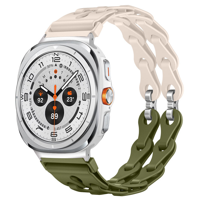 Sport Silicone Watch Band For Samsung Galaxy Galaxy Watch Ultra 47mm