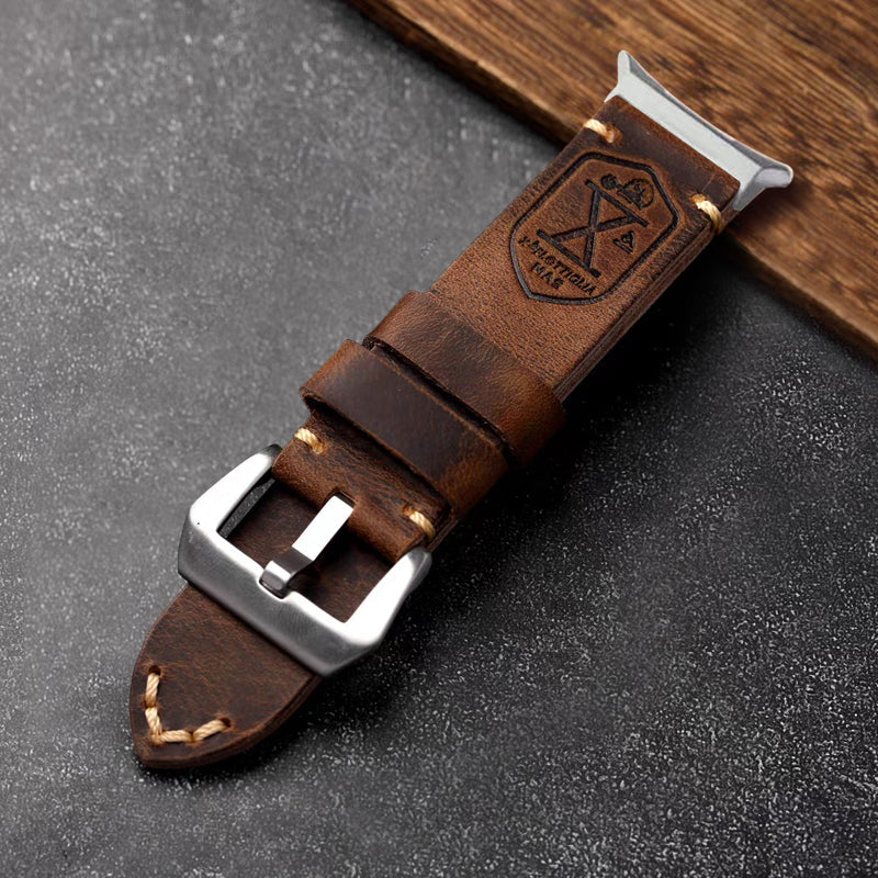 Vintage Leather Band For Samsung Watch Ultra /7/6 /5 Pro/5/4