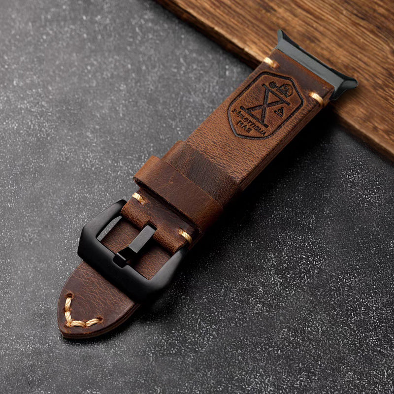 Vintage Leather Band For Samsung Watch Ultra /7/6 /5 Pro/5/4