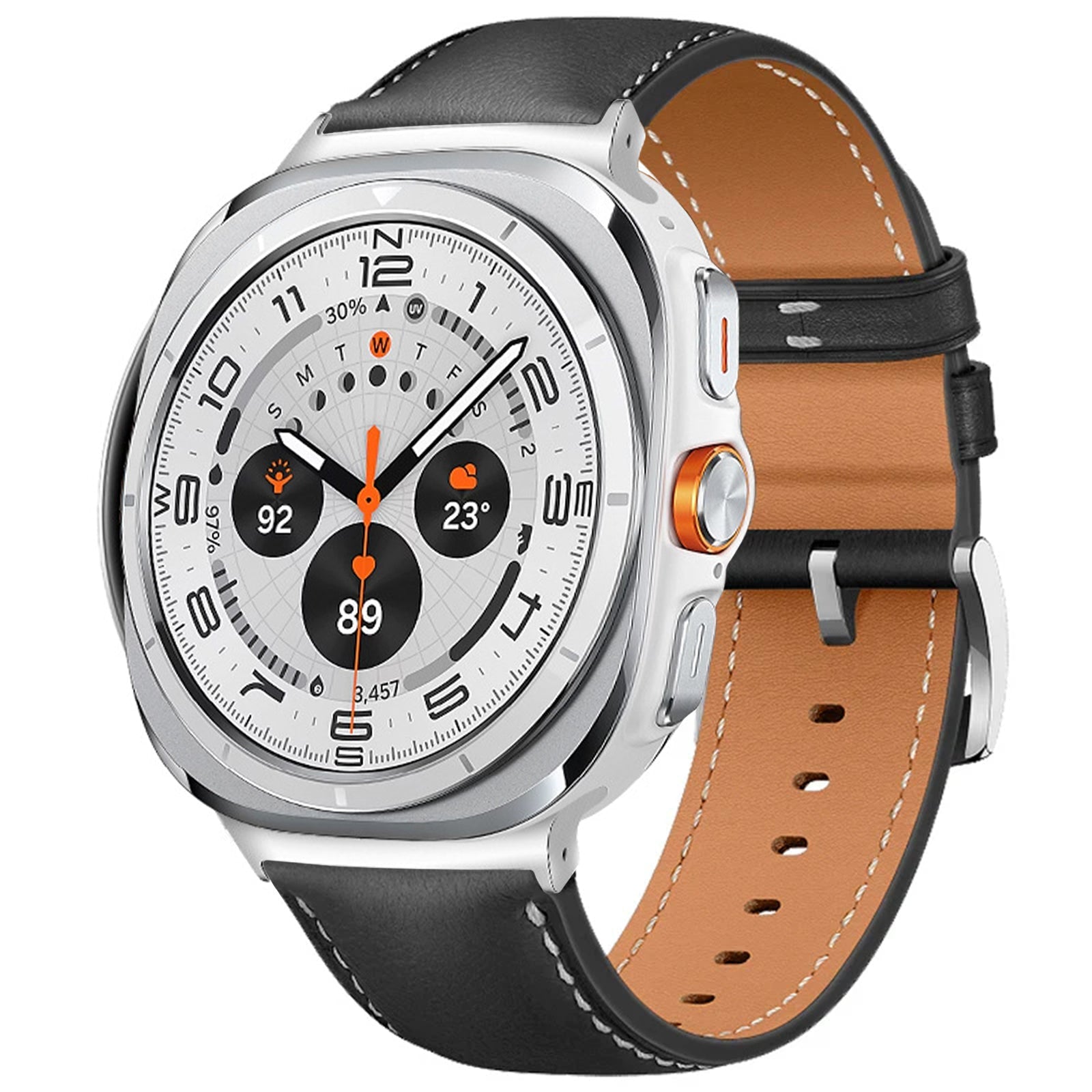 Business Genuine Leather Watch For Samsung Galaxy Watch Ultra