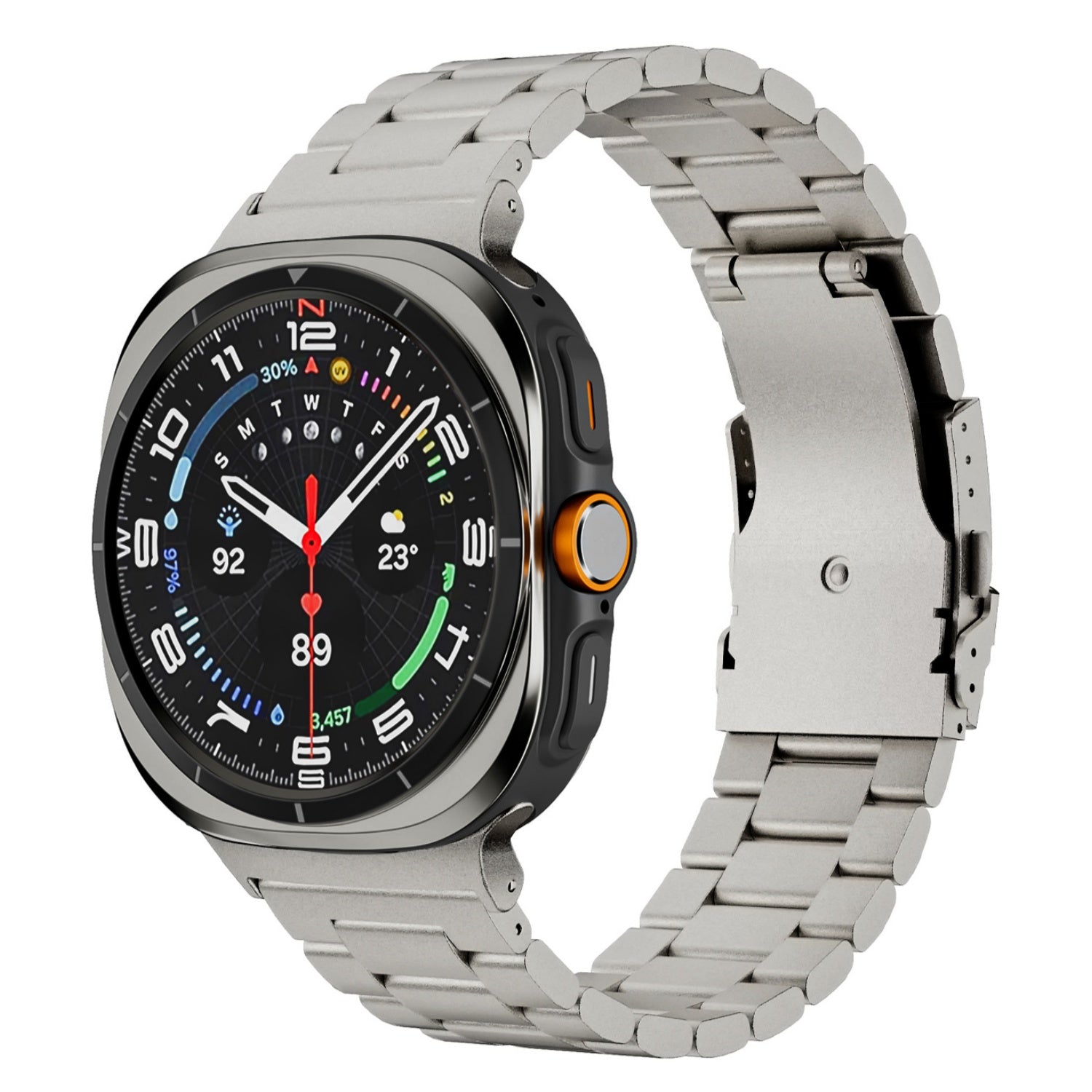 Business Style Titanium Band For Samsung Galaxy Watch Ultra