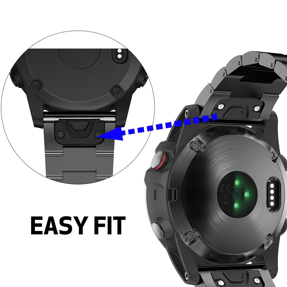 Titanium Watch Band Quick Install Strap for Garmin Fenix 8/7X/6X Pro/5X