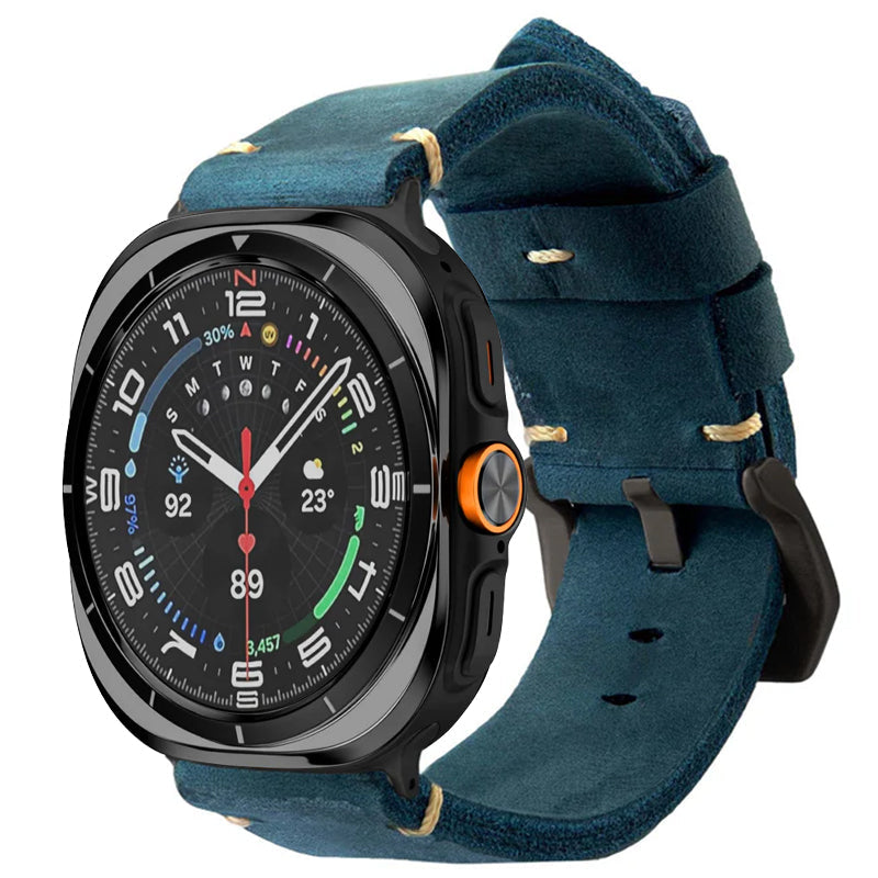 Vintage Leather Band For Samsung Watch Ultra /7/6 /5 Pro/5/4