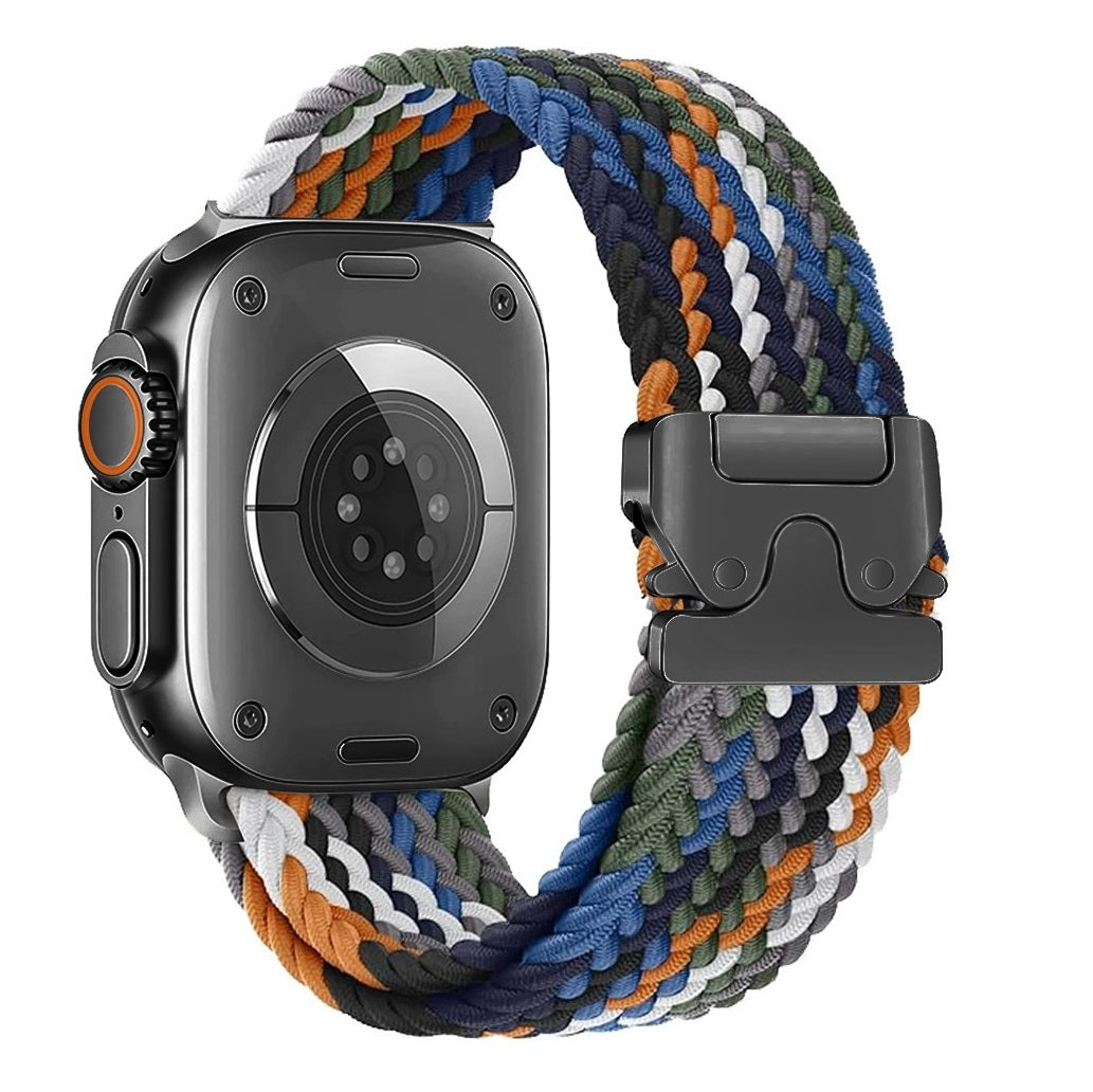 Elastic nylon parachute buckle watch strap suitable for all Apple series