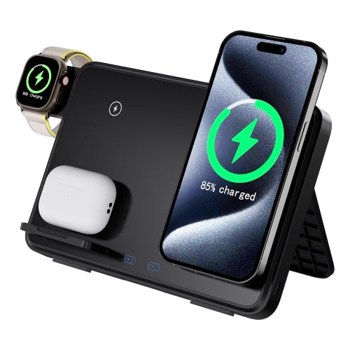 3 in 1 Magnetic Wireless Charger - Suitable for Samsung + Apple