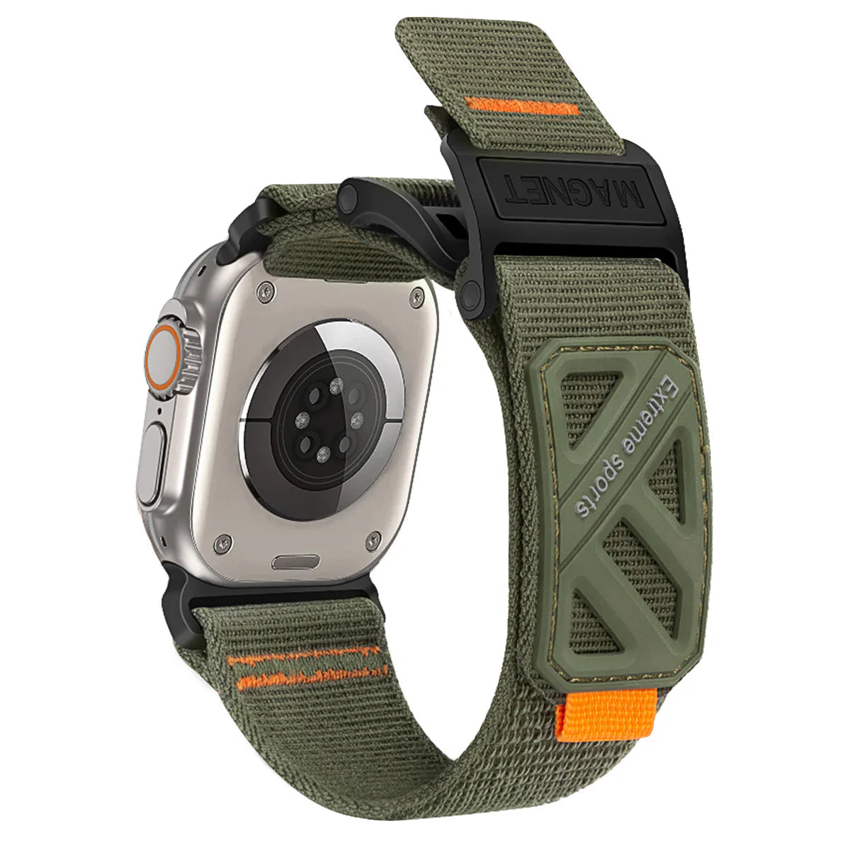 Hochwertiges Nylon-Armband mit Magnetverschluss für Apple Watch