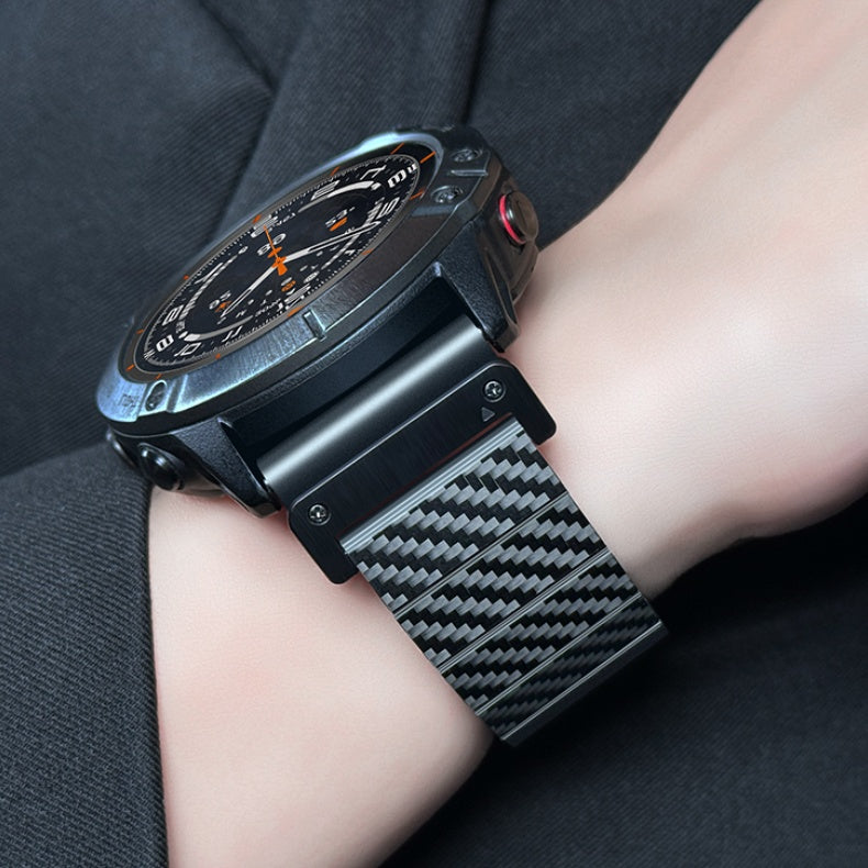 Carbon Fiber Band For Garmin Fenix 8 7X 6X Pro