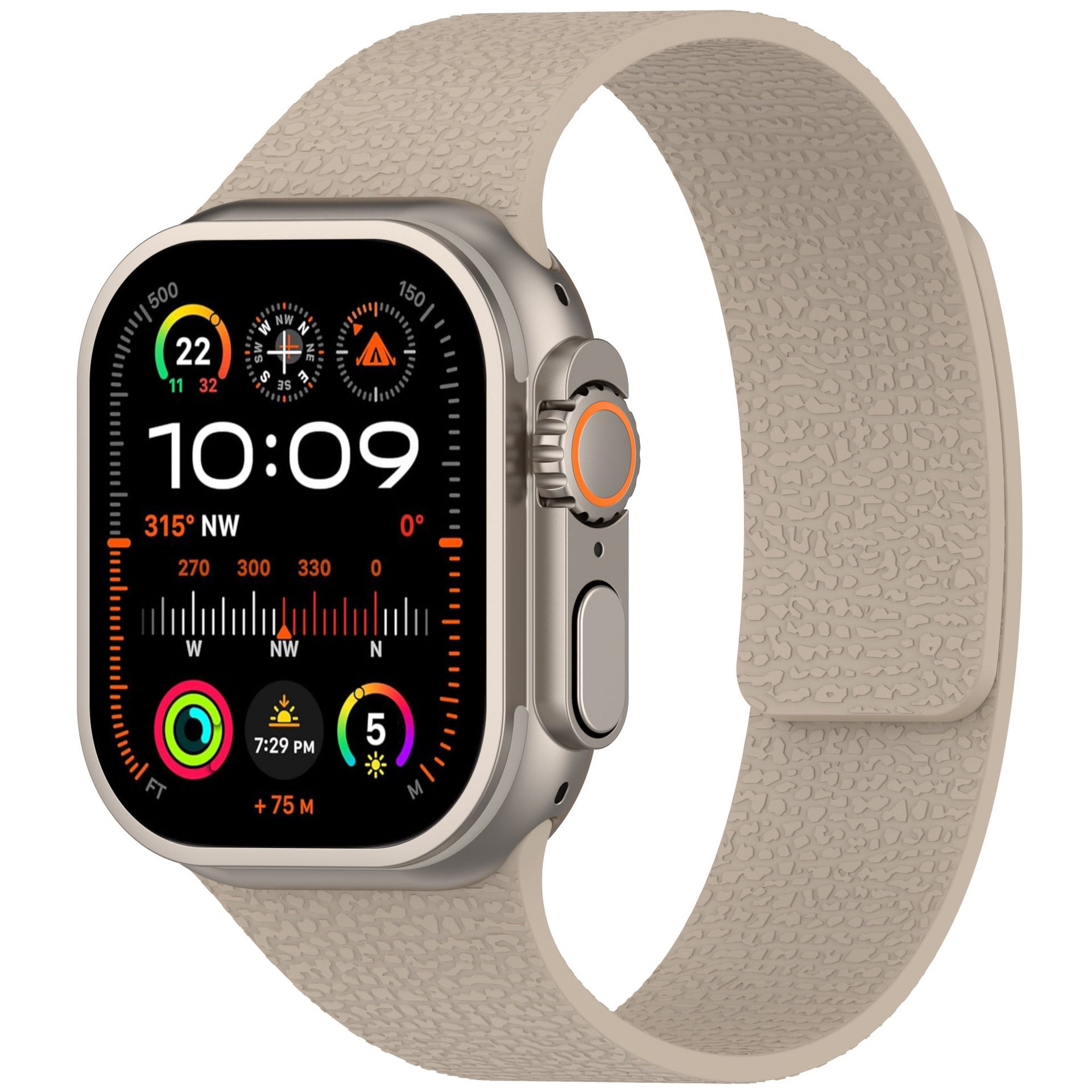 Texture Design-Magnetic Silicone Strap for Apple Watch