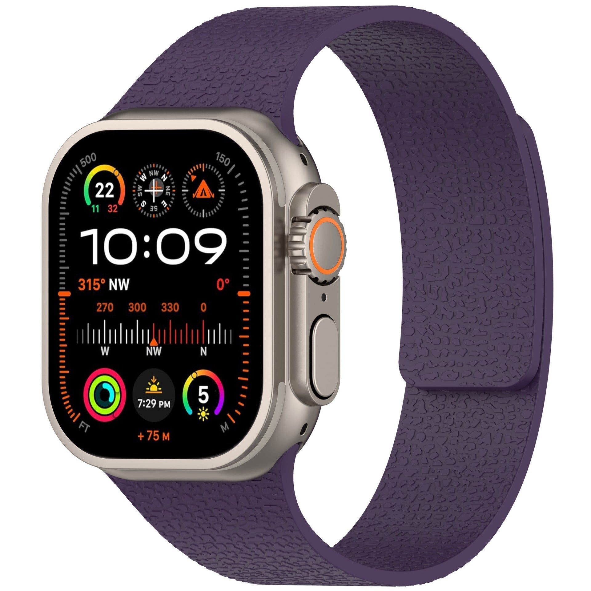 Texture Design-Magnetic Silicone Strap for Apple Watch
