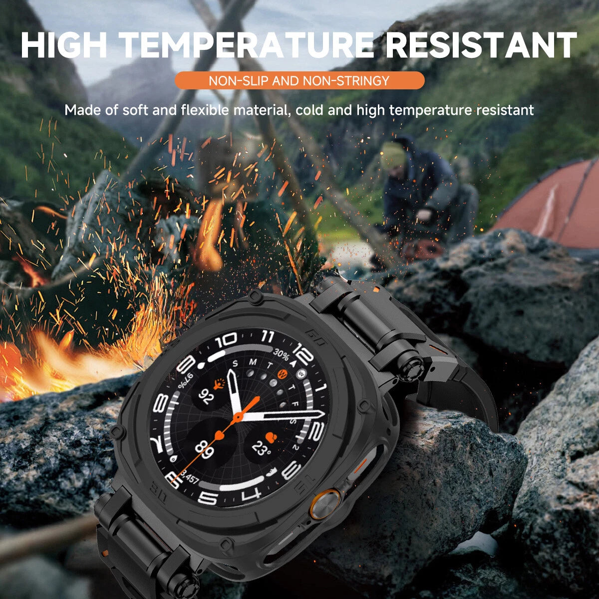 TPU Shockproof Protective Hollow Case Cover For Samsung Watch Ultra 47mm