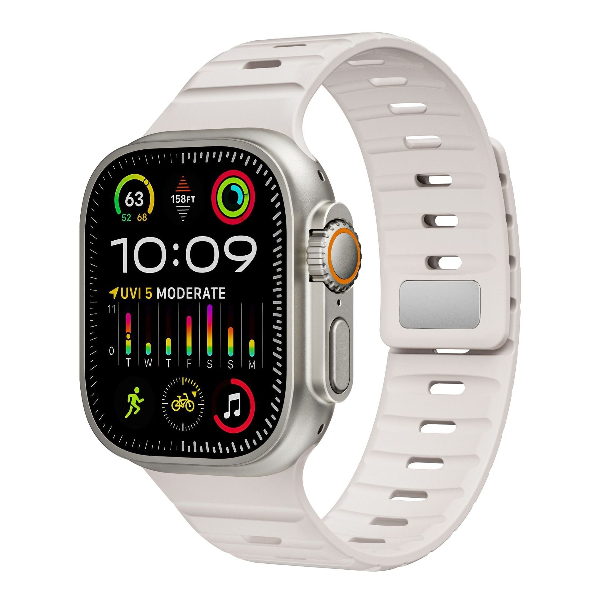 Simple Silicone Magnetic Buckle For Apple Watch