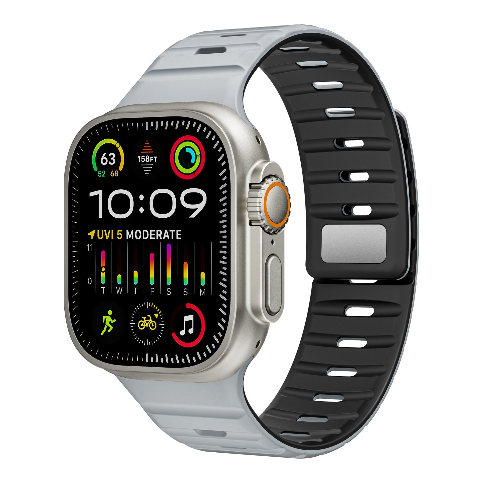 Simple Silicone Magnetic Buckle For Apple Watch