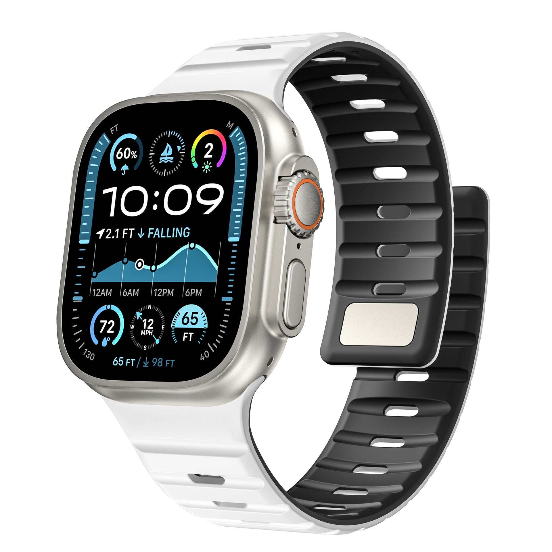 Simple Silicone Magnetic Buckle For Apple Watch