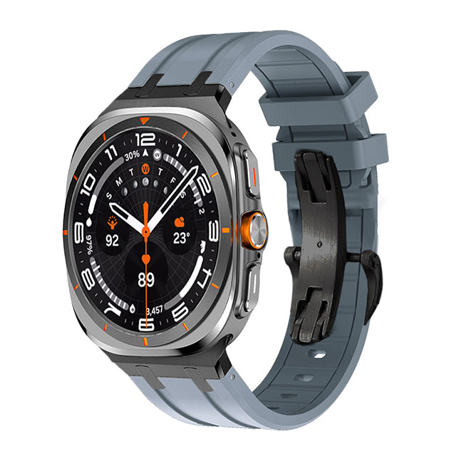 NEW AP Thick Silicone Band With Titanium Adapter For Samsung Watch Ultra/ Classic 4 /5 /Pro/6 / 7