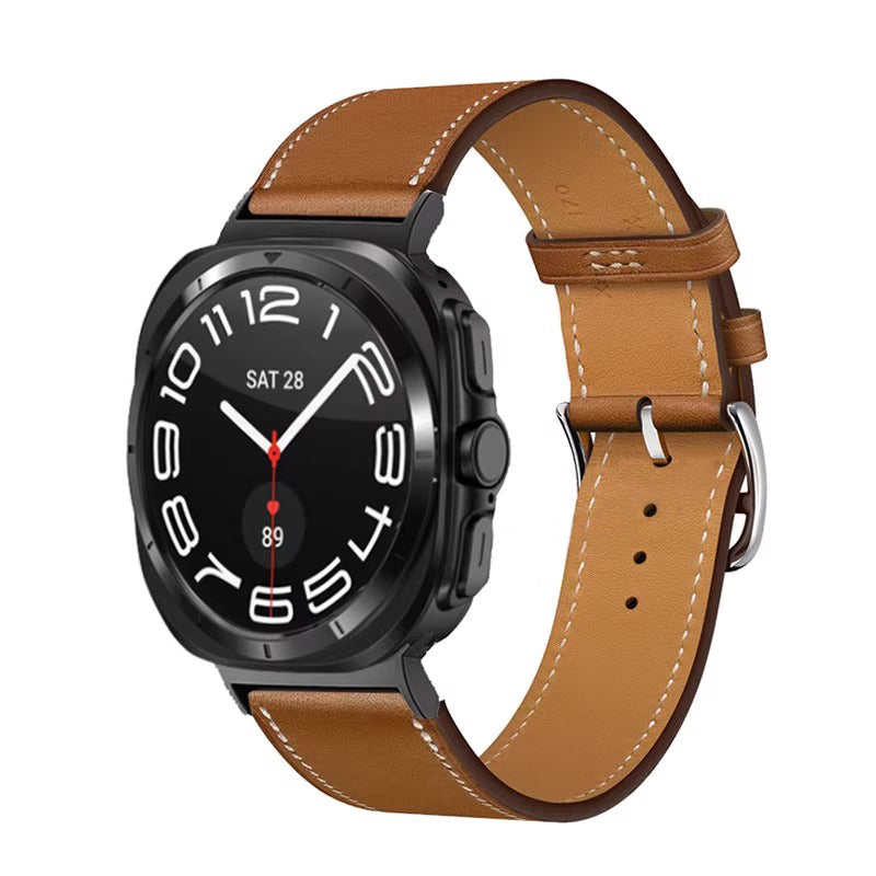 Barenia Leather Strap for Samsung Watch Ultra/7/6/5/4/FE
