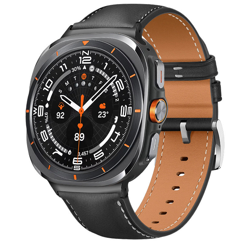 Business Genuine Leather Watch For Samsung Galaxy Watch Ultra