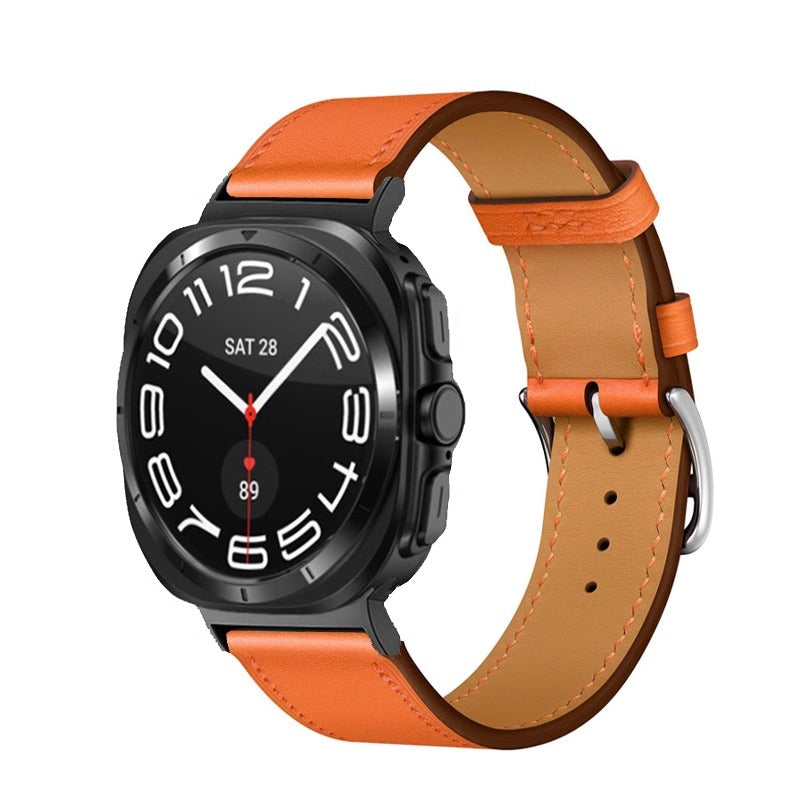 Barenia Leather Strap for Samsung Watch Ultra/7/6/5/4/FE