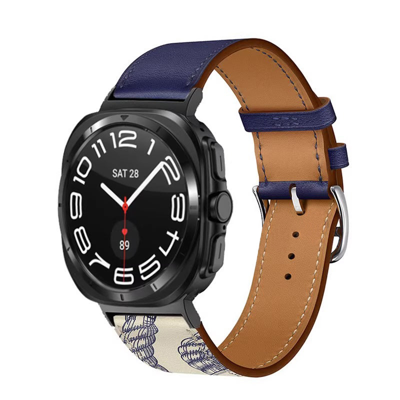 Barenia Leather Strap for Samsung Watch Ultra/7/6/5/4/FE