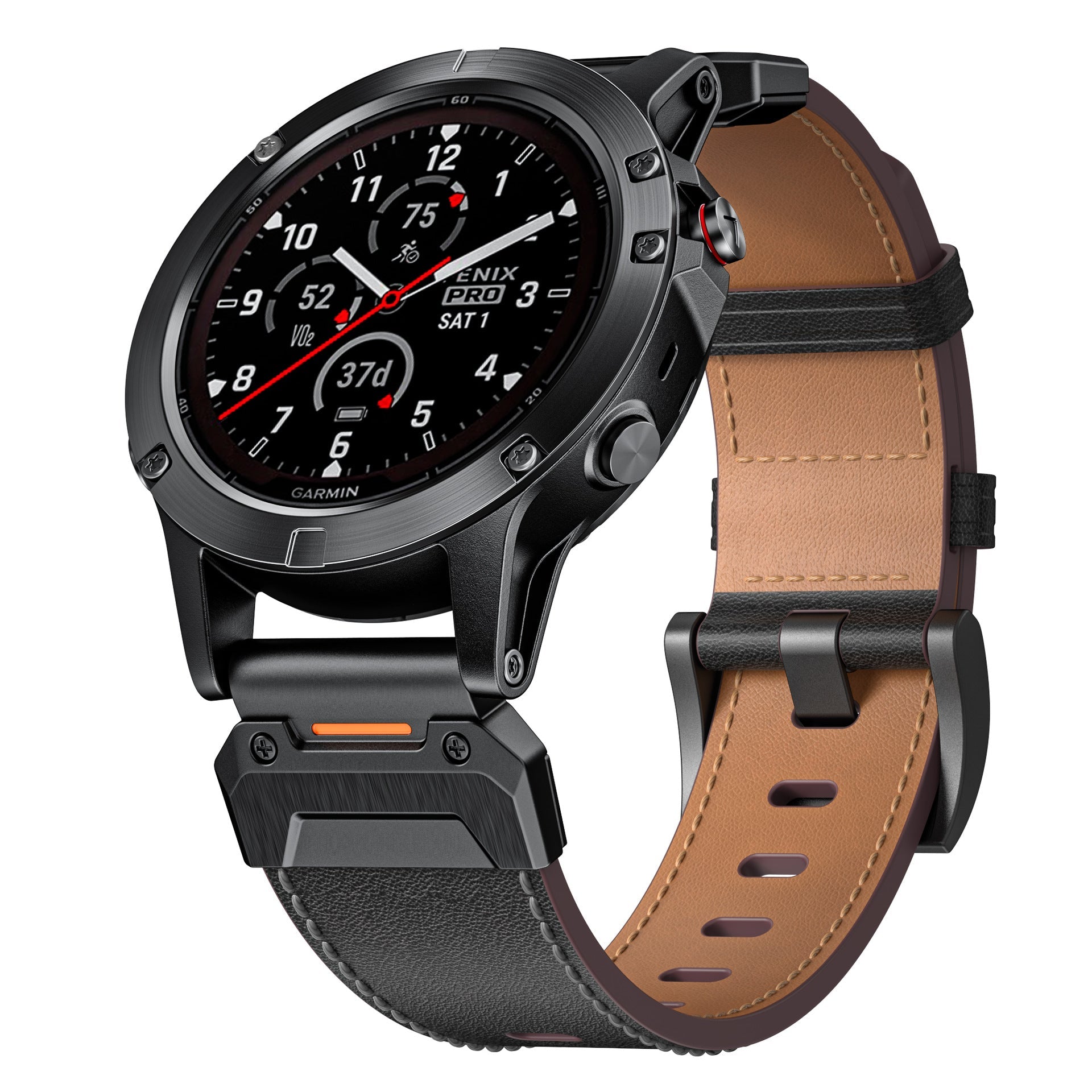 Genuine Leather Strap - For Garmin Fenix 8 7x 6x 5x Pro