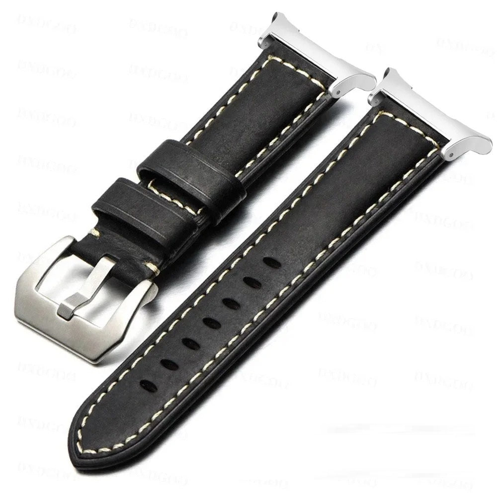 Vintage Frosted Leather For Samsung Galaxy Watch Ultra 47mm