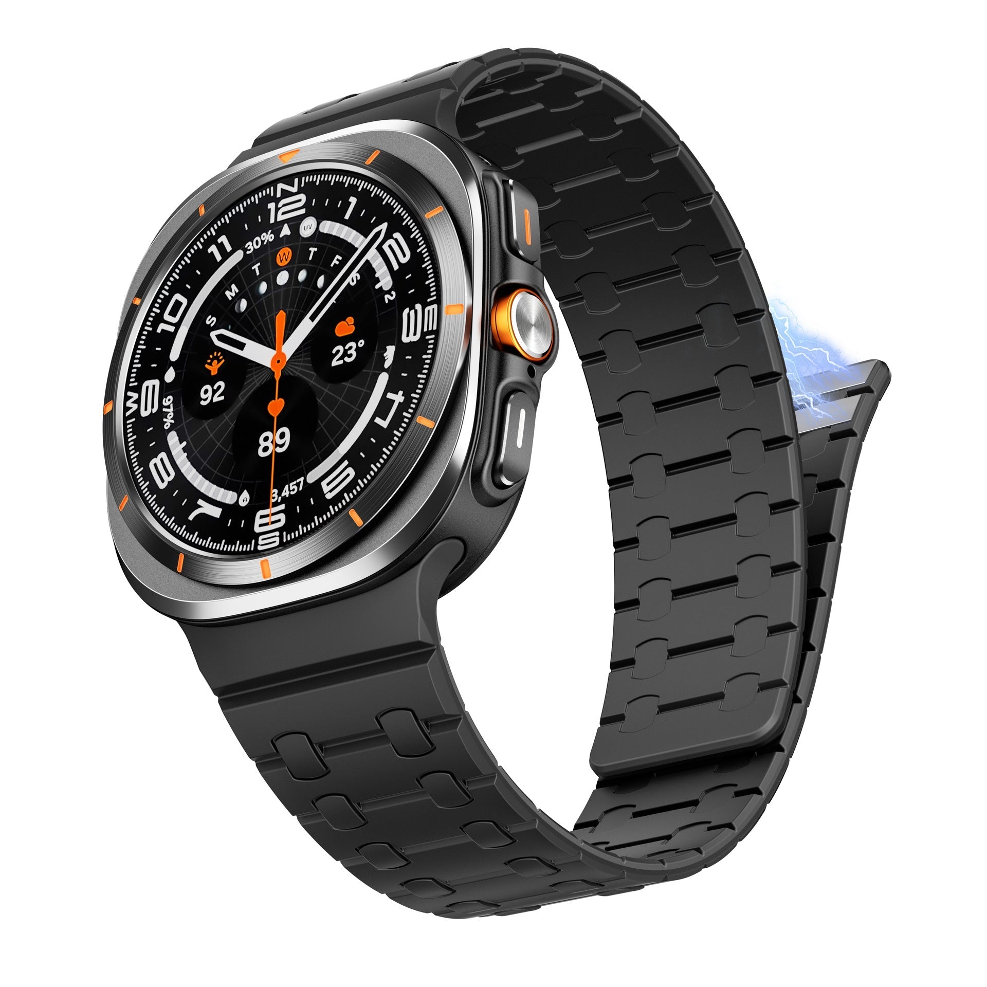 Magnetic Silicone Strap For Samunsg Watch Ultra
