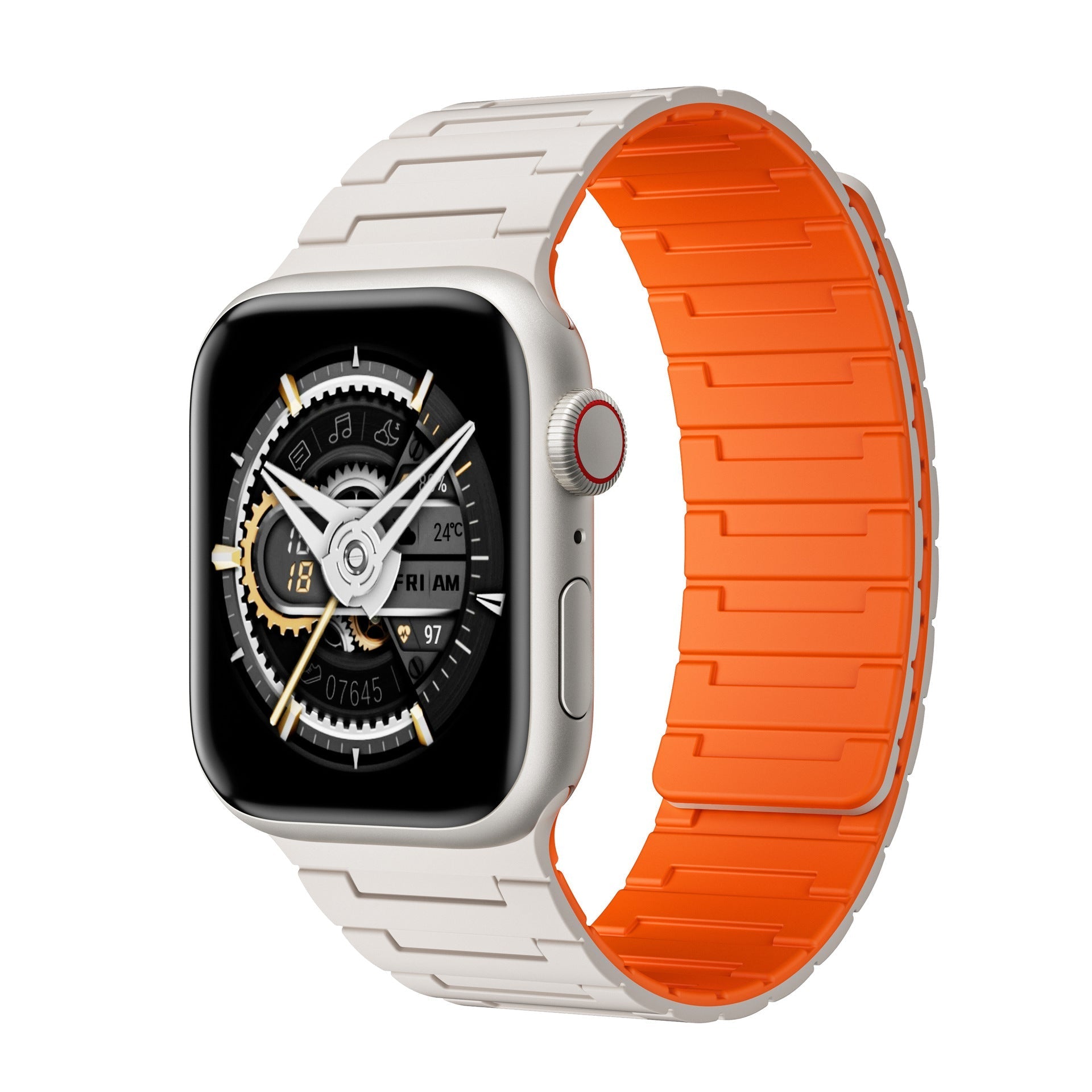 BG-N54 Silicone Magnetic Watch Strap For Apple Watch